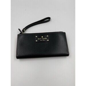 Kate Spade Black Wristlet Zip Wallet Layton Wellesley